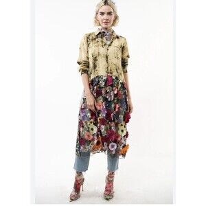 Aratta Silent Journey Valencia Maxi Duster Large NWT Retails For $253